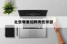 泰州哪里雇用男性伴游(北京陪游女雇用最新信息)